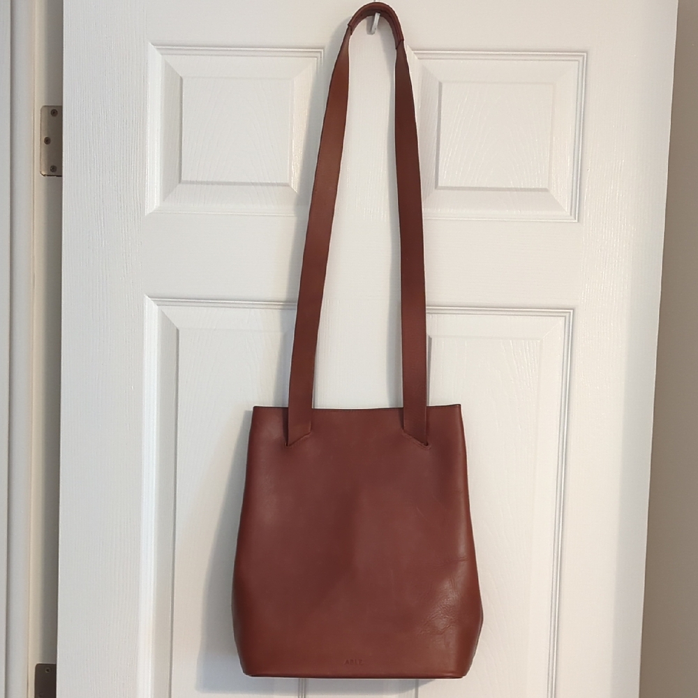 Able Brown Nelita Crossbody/Backpack Bag Smooth Leather